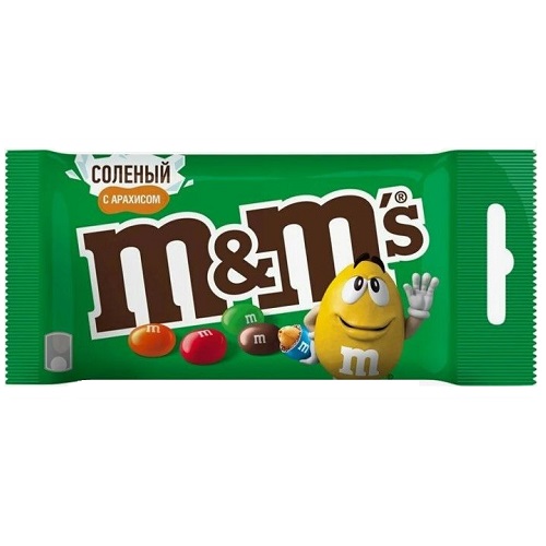 M&M's драже с соленым арахисом, 45 гр